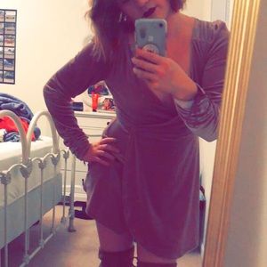 Hardly Worn UO Rose Pink Metallic Velvet Romper